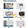 19 Gauge Hardware Cloth, 1/2 inch Mesh Chicken Wire Fence, Galvanized Welded Cage Wire Mesh Roll Supports Poultry Netting Cage Fence - 4 of 4