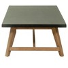 Coffee Table 14.6"H, Faux Concrete & Acacia Wood, Gray & Natural Finish, Modern Rectangular Design by Zuo Modern - 3 of 4