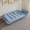 Loveseat Sofa, Sofa Couch with Two Armrests Throw Pillow, , Comfortable Fit Apartment Bedroom Small Space - 2 of 4