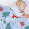 DSANE Merry Christmas Snowman Christmas Throw Blanket Soft Fleece Christmas Blanket Cozy Flannel Throw for Couch Bed - 4 of 4