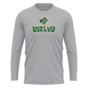 Saint Leo University Adult Sport Long Sleeve Shirt Primary Logo, Athletic Heather - 1 of 4