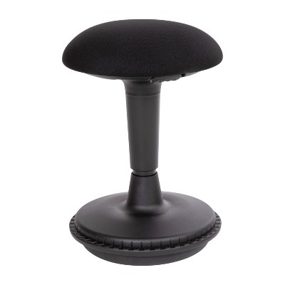 Flash Furniture Adjustable Height Active Office Stool - Black Sit-To-Stand  Learning Chair - Padded Swivel Stool with Rocking, Wobble, Tilting Motion