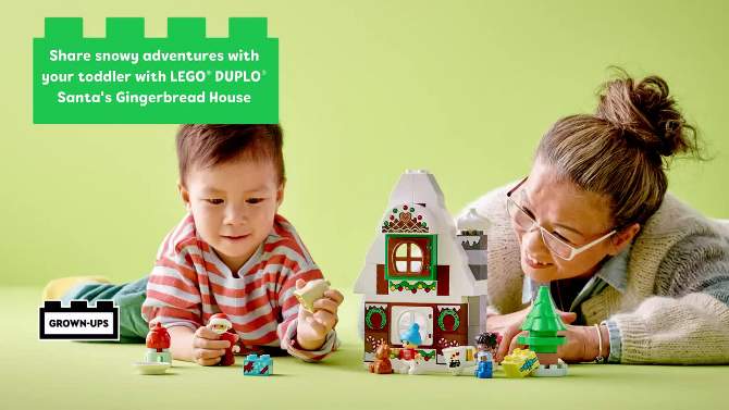 LEGO DUPLO Santa&#39;s Gingerbread House Toy 10976, 2 of 8, play video