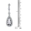 Guili Timeless Elegance Sterling Silver Pear Drop Cubic Zirconia with Halo Burst for a Stunning and Radiant Touch of Class in Every Movement - 3 of 4