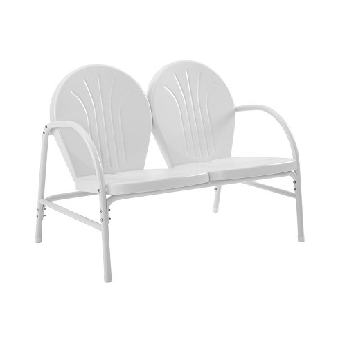 Griffith Outdoor Loveseat White, Amerihome Outdoor Furniture