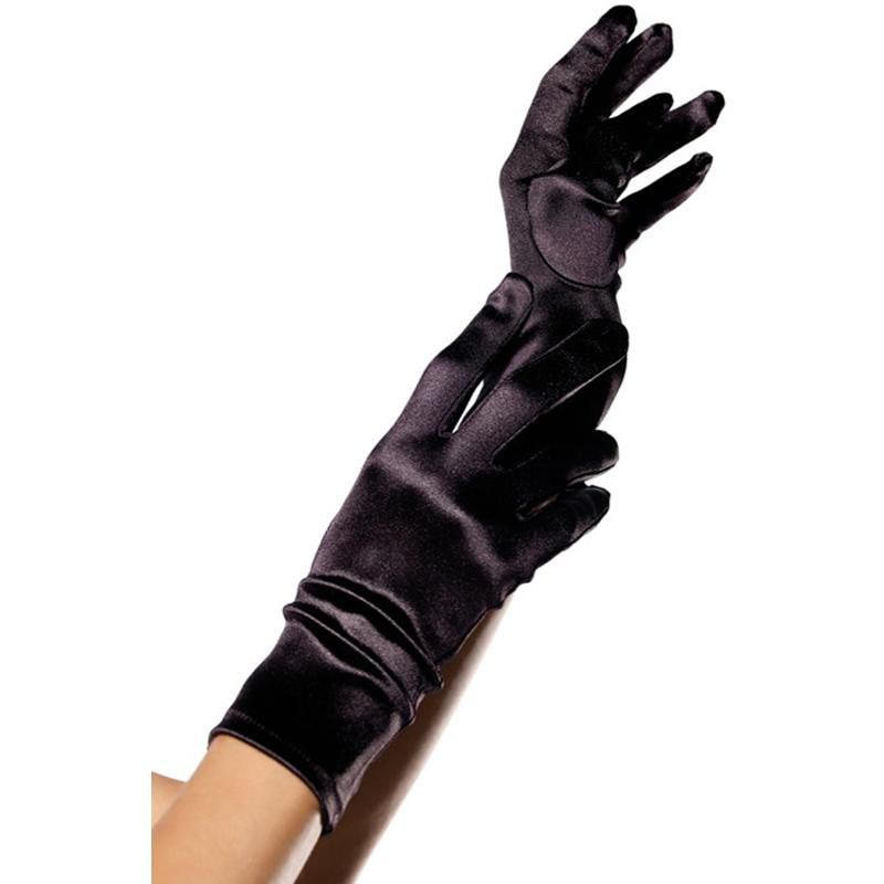Leg Avenue Wrist Length Satin Gloves, 1 of 4