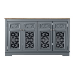 Festivo 57" Vintage Storage Accent Buffet Sideboard Cabinet Gray - 1 of 4