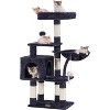 Heybly Cat Tree, 39.4 Inches Cactus Tower Condo with Scratching Post - 2 of 3