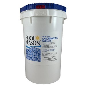 Pool Season 3" Giant Size Chlorinating Wrapped Tablets ( 8 / 25 / 50 LBS) - 1 of 4