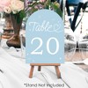 Big Dot of Happiness Wedding Hearts Dusty Blue Table Numbers Centerpieces, Double-Sided 5 x 7 inches Cards, Table Numbers - 1-20 - 3 of 4
