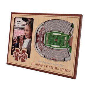 4" x 6" NCAA Mississippi State Bulldogs 3D StadiumViews Picture Frame - 1 of 4
