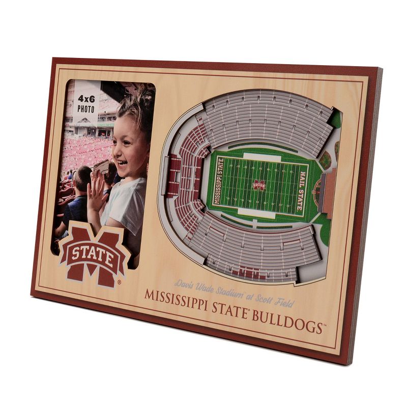 4&#34; x 6&#34; NCAA Mississippi State Bulldogs 3D StadiumViews Picture Frame, 1 of 6
