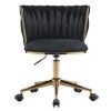 Home Office Desk Chairs, Ergonomic Office Chair, Upholstered Office Chair With Adjustable Swivel Wheels, Comfortable Backrest Desk Chair - 4 of 4