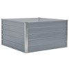 vidaXL Raised Garden Bed Grey Galvanized Steel 39.4x39.4x17.7 in Durable - 2 of 4