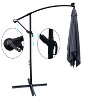 CAVINAS 8.2 FT Pool Umbrellas Outdoor Solar Light Patio Umbrella Outdoor Umbrellas for Patio with Base for Garden - 3 of 4