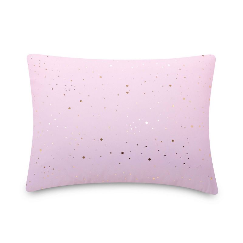 Teen Ombre Foil Dot Comforter Set Pink/Blue/Metallic Gold - Makers Collective, 2 of 7
