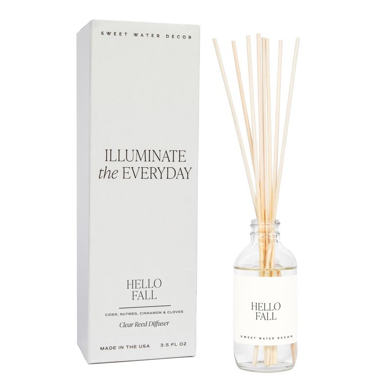 Sweet Water Decor Hello Fall Clear Reed Diffuser - 3.5oz, 1 of 4