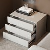 Luck Live The three-drawer bedside table, which is 31.4 inches in size, can be used as a storage cabinet in both the bedroom and the living room. - 3 of 4