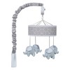 Trend Lab Musical Nursery Crib Mobile - Gray Circles with Elephants - 3 of 4