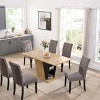NicBex Modern Geometric Extendable Dining Table with Sturdy Base,Modern Rectangular Home Kitchen Table,Dining Room Furniture - 4 of 4