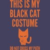 Women's Design By Humans Halloween Introvert Black Cat Costume By Commykaze Racerback Tank Top - 2 of 3
