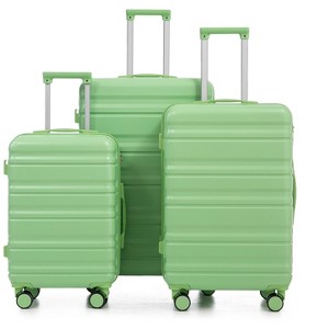 YOOCOZZ 3-Piece 20"/24"/28" Luggage Sets with Spinner Wheels,Combination Lock and Matching Colors - 1 of 4