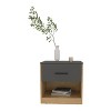 Gulches Modern Nightstand with 1 Door & 1 Shelf - Stylish & Compact Storage - 3 of 4