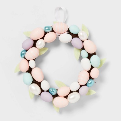 15" Felt Floral Easter Wreath - Spritz™