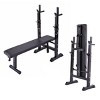 Infurnic Weight Benches Adjustable Weight Bench For Full Body Strength Training, Ideal For Home Gym Workout, Black, 46.6*22*41.7 - 4 of 4