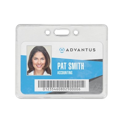 Advantus Strap Clip Self Laminating Badge Holders Support 3.50 X 2.25 - View #2