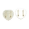 Unique Bargains Heart Rhinestones Candied Haws Shape Shoelace Charms 1 Pair - 4 of 4
