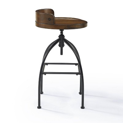 Edison Adjustable Height Stool Brown - Crosley