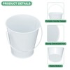 Unique Bargains Garden Galvanized Versatile Durable Bucket with Handle 6 Pcs - 2 of 4