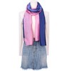 INSPIRE CHIC Women's Gradient Color Satin Colorful Lightweight Soft Scarves 1Pc - 2 of 4