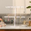 Jewelry Stand Necklace Holder, Acrylic Jewelry Display Holder, Necklace and Bracelet Hanging Organizer - 4 of 4