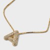 SUGARFIX by BaubleBar Crystal Chain Initial Necklace - Gold - image 4 of 4