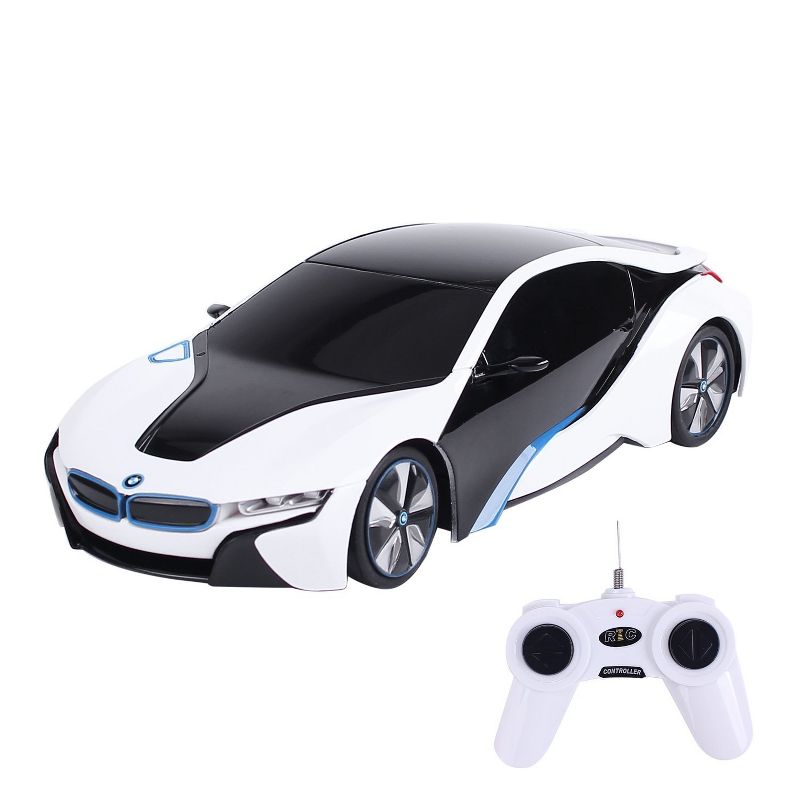 Link Ready! Set! Go! 1:24 RC BMW i8 Concept Remote Control Futuristic Sports Car - White, 4 of 6