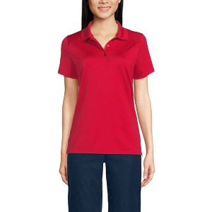 Lands' End School Uniform Women's Short Sleeve Feminine Fit Rapid Dry Polo Shirt - 1 of 3