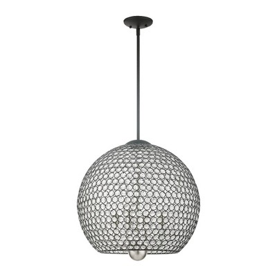Livex Lighting Cassandra 4 - Light Pendant in  Black