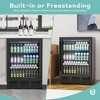 EUHOMY 5 cu. ft./180 Cans Beverage Refrigerator, Fridge Cooler with Glass Door, Adjustable Shelves, Digital Control,Reversible Door - 4 of 4