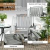 All-Weather Patio Chair, HDPE Patio Dining Chair, Heavy Duty Wood-Like Outdoor Furniture for Garden, Deck, Porch, Lawn - 4 of 4