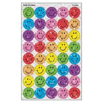 Trend Silly Smiles superSpots Stickers-Sparkle, 160 ct (Pack of 6)