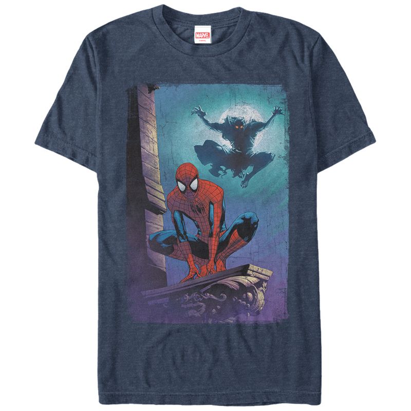 Men's Marvel Spider-Man Goblin Attack T-Shirt, 1 of 4