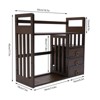 YIYIBYUS Desktop Bookshelf with 3 Drawer, Bamboo Tabletop Storage Container for Office, Home - 3 of 4