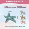 Unique Bargains Rhinestones Beads Starfish Shape Sequin Applique Patches 4 Pcs - 2 of 3