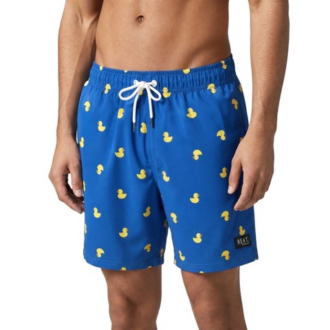 Мужские брюки HEAT Swimwear Heat Men's 17" Yellow Rubber Duckie Bathing Suit | Royal XXX Large