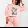Simply Sage Market Watercolor Daisy Garden Lightweight Garment Dyed Sweatshirt - 2 of 4