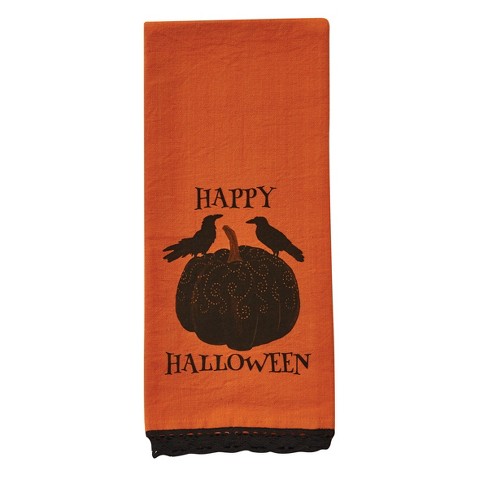 Decor Flour Kitchen Towels Crow Black Halloween Cleaning Supplies