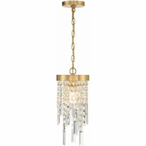 Crystorama Lighting Winfield 1 - Light Pendant in  Antique Gold - 1 of 4