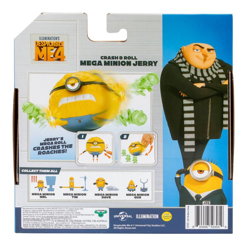 Despicable Me 4 Jerry Mega Minion Crash and Roll Figure, 3 of 9